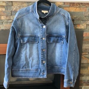 18 Laura Plus Blue Denim Jacket
